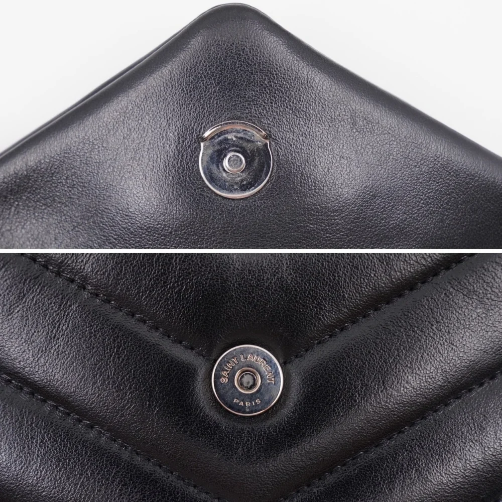 CF49 💟 Saint Laurent Loulou Shoulder Bag Matelasse Chevron Leather Toy - Picture 10 of 15